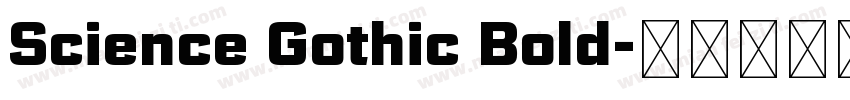 Science Gothic Bold字体转换
